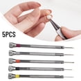 thumbnail image 3 of Watch Screwdriver 5Pcs Jewelry Precision Screwdriver Repair Tool Set Steel Material For Special Repairing Tool Set Spare Blades, 3 of 6