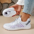 thumbnail image 4 of Dakaela Barefoot Shoes Women Casual Slip on Walking Sneakers Wide Toe Box Lightweight Hiking Minimalist Running Shoes (White,7.5), 4 of 9