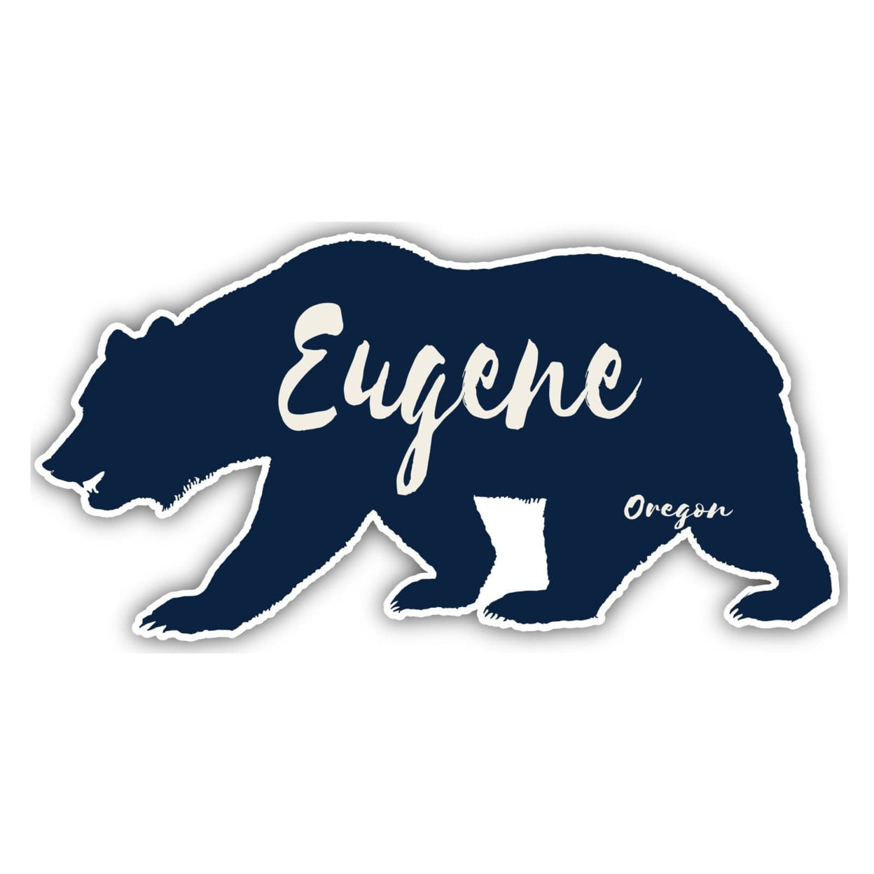 Eugene Oregon Souvenir Decorative Stickers (Choose theme and size