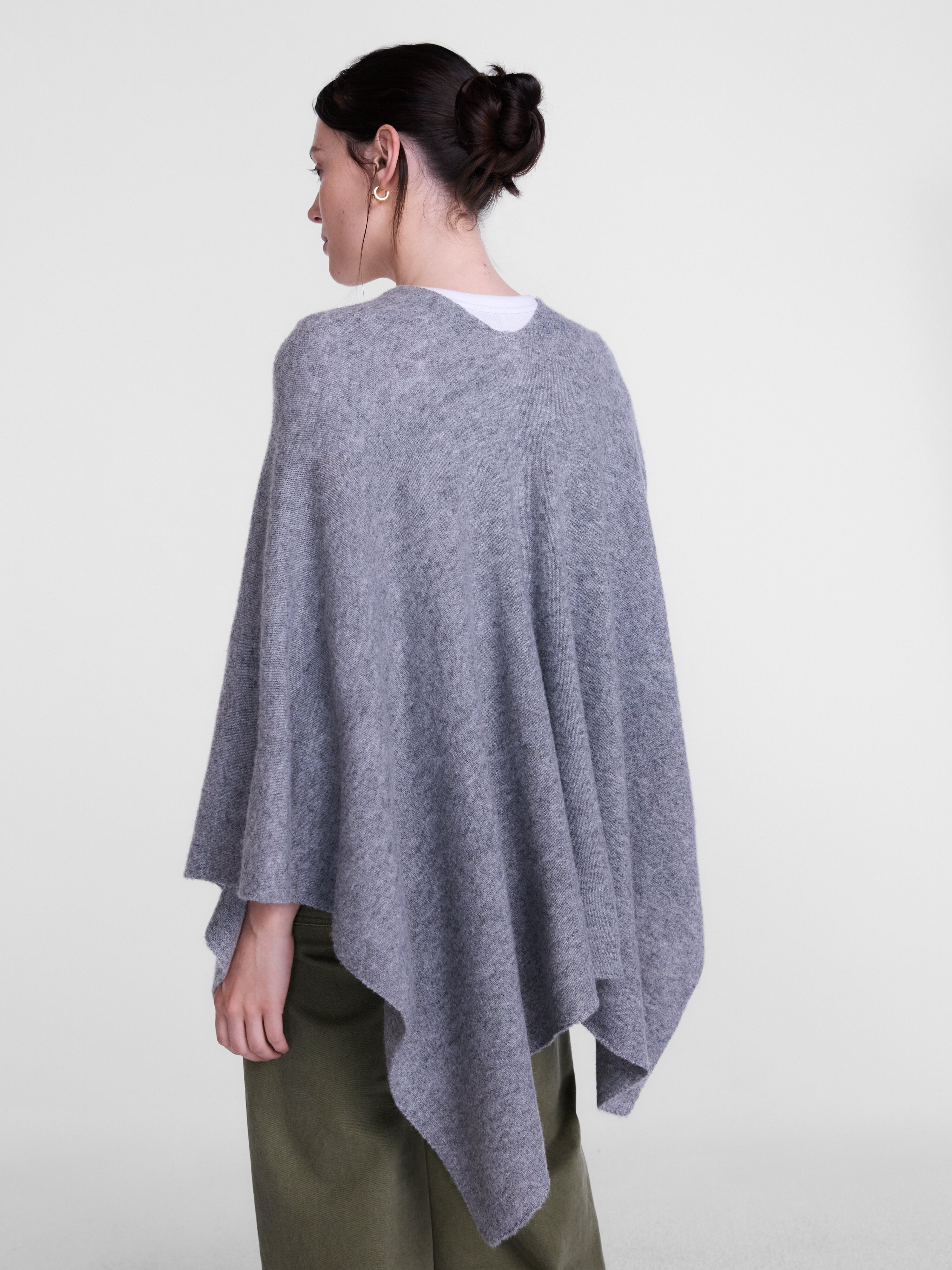 Scenario Women's Button Front Ruana, Mid-weight, Sizes S-XL