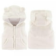 thumbnail image 6 of Diufon Toddler Fleece Hooded Warm Vest Infant Boys Girls Fall Winter Sleeveless Button Jacket with Pockets, 6 of 6