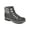 Black/Fabric, variant on Womens White Lug Sole Cushioned Pathfield Round Toe Lace-Up Booties 10 M