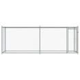 thumbnail image 3 of vidaXL Dog Cage Grey Galvanized Steel Large Durable Dog Cage, 3 of 6