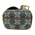 thumbnail image 1 of Pre-Owned CELINE Macadam Denim Pouch Belt Bag Waist Women's Blue (Good), 1 of 14