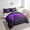 Black Purple, variant on Erosebridal Gradient Gamepad Bed in a Bag Twin Size, Neon Cyan Futuristic Cubes Bed Set, Game Room Decoration, Reversible 7 Pieces