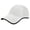 White, variant on Men's Women's Solid Color Seamless Quick Dry Baseball Cap, Lightweight Breathable Holes Low Profile Dad Hat, Packable Outdoor Running Travel Cap with Adjustable Hook and Loop Black
