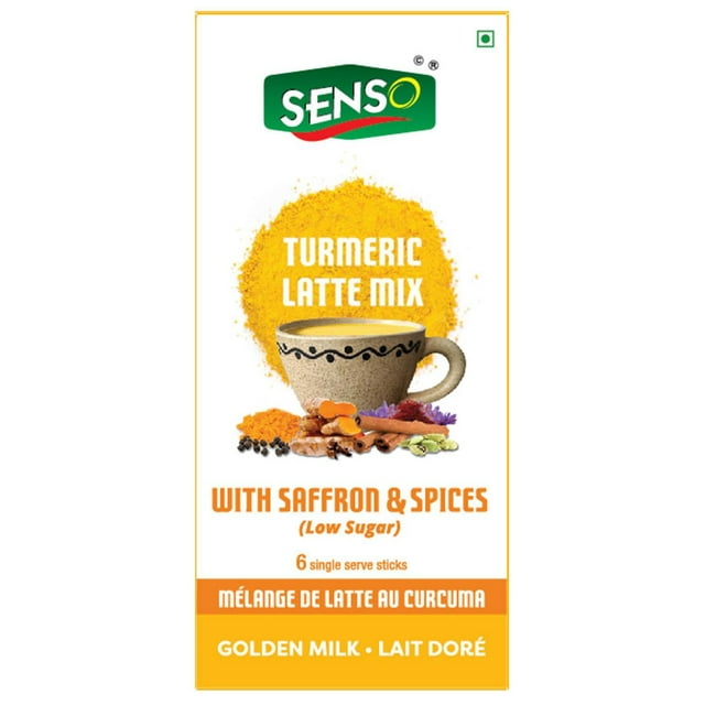 Senso Turmeric Latte Mix, 6 Single Serve Sticks