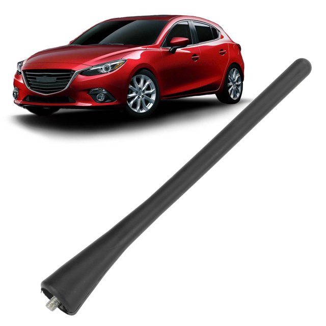 Short Mast Antenna,Car Short Antenna Mast Rubber 39151-S6A-E02 Black Replacement For Protege 5