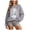Grey, variant on Halloween Crewneck Skeleton Rib Cage Sweatshirt Women Casual Sweatshirt Spooky Party Fall Long Sleeve Pullover Top (Wine, L)