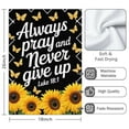 thumbnail image 3 of 2 Pcs Funny Kitchen Towels,Always Pray and Never Give Up with Sunflowers Microfiber Dish Towels,Kitchen Tea Towels,Kitchen Towel Set (18" X 26"), 3 of 3