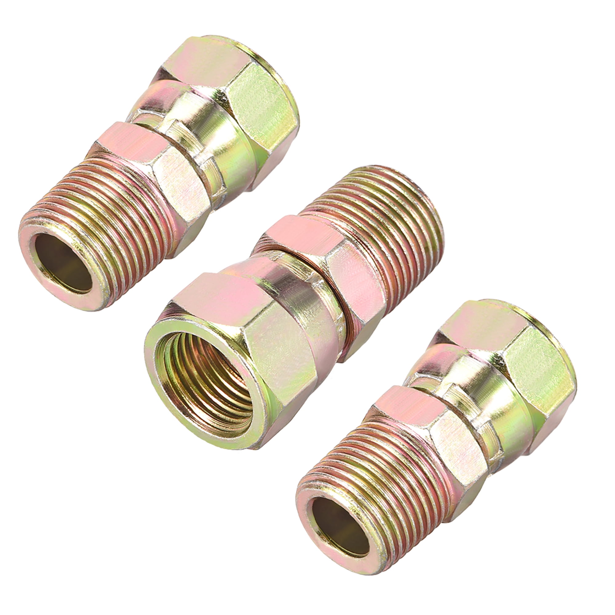 Hose Swivel Joint 3/8PT Male Pipe x 1/4NPT Female Pipe AntiTwist Hose