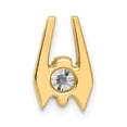 thumbnail image 3 of Real 14kt Yellow Gold 5.25mm AA Diamond Slide; for Adults and Teens; for Women and Men, 3 of 4