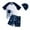 White2502, variant on MEZZALL Toddler Swimsuit Boy 3 Piece Boys Swim Set Short Sleeve Boys Swim Shirt Boy Swim Trunks Rash Guard Bathing Suits Breathable Baby Wear