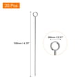 thumbnail image 2 of Uxcell 20Pcs Stainless Steel Cocktail Toothpicks, 4.25 Inch Metal Cocktail Picks Fruit Sticks, Silver Circle, 2 of 5