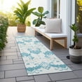 thumbnail image 6 of Addison Rugs Chantille Indoor/Outdoor Transitional Vintage Teal Washable Runner Rug, 2'3" x 7'6", 6 of 6