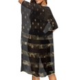 thumbnail image 4 of HELLHERO High Quality Fabrics Women's Short Sleeved Beach Swimsuit Cover Up for Holiday Casual Lightweight Camo, 4 of 6