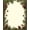 Brown Multi, Pattern 14, variant on ODIKA 8'x10' Washable Area Rug Cabin Bear Paw Print Rustic With Centered Woodland Wildlife Emblem for King Size Bedroom Under Bed, Master Suite, Non-Shedding, Easy Care