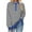 Blue, variant on MIUOWANP Fall Sweatshirts for Women 2024 Graphic Ladies' Fashionable Loose Casual Striped Color Blocked Round Neck Button Up Long Sleeved Shirt Army Green L
