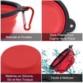 thumbnail image 3 of 2 Piezas de Cuenco Portátil para Perros Cuenco Plegable para Perros, Cuencos de Viaje para Perros y Gatos Cuencos 350ml, Azul y Rojo, 3 of 5