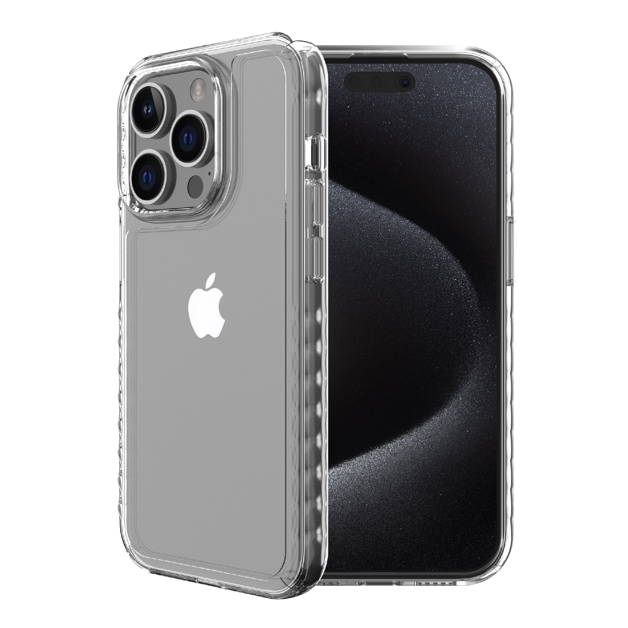 onn. Protective Gel Phone Case for iPhone 15 Pro - Clear