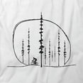 thumbnail image 2 of Bicycle Simple Woods T-Shirt | Cool Cycling White Tee Gift, 2 of 5