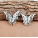 thumbnail image 2 of Pendientes de gancho colgantes con forma de mariposa de filigrana bañados en plata para mujer (mariposa de filigrana), 2 of 4