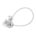 thumbnail image 4 of Navideña  UE / Tieback Handsfree Holdback / Broach / Bracket Plata Gloria Gancho de la cortina, 4 of 9