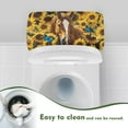 thumbnail image 4 of ZIATUBLE Sunflower Horse Toilet Tank Covers Butterfly Toilet Lid Cover Dust Cover Reusable Toilet Tank Cover Protector Toilet Tank Lid Covers for Bathroom Decorative Accessories, 4 of 5
