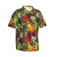 thumbnail image 2 of Daiia Begetable Hawaiian Shirt for Men Gentle Cotton Regular Short Sleeve Casual-XX-Large, 2 of 9