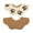 Star bear head, variant on 2-Sided Infant Feeding Bib Cotton Baby Burpling Cloth Gentle On Skin Petal Design Prevents Stain Machine Washable
