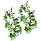 thumbnail image 5 of Vid artificial Morning Glory colgante de follaje falso decoración del hogar planta de vid de simulación, azul 2 piezas sidaley HA8951-03B, 5 of 6