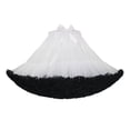 thumbnail image 2 of dazeni Womens Mesh Tutu Skirts Multi Layered Pleated Tulle Petticoat Tutu Puffy Birthday Party Skirt Tie Dye White Free Size, 2 of 3