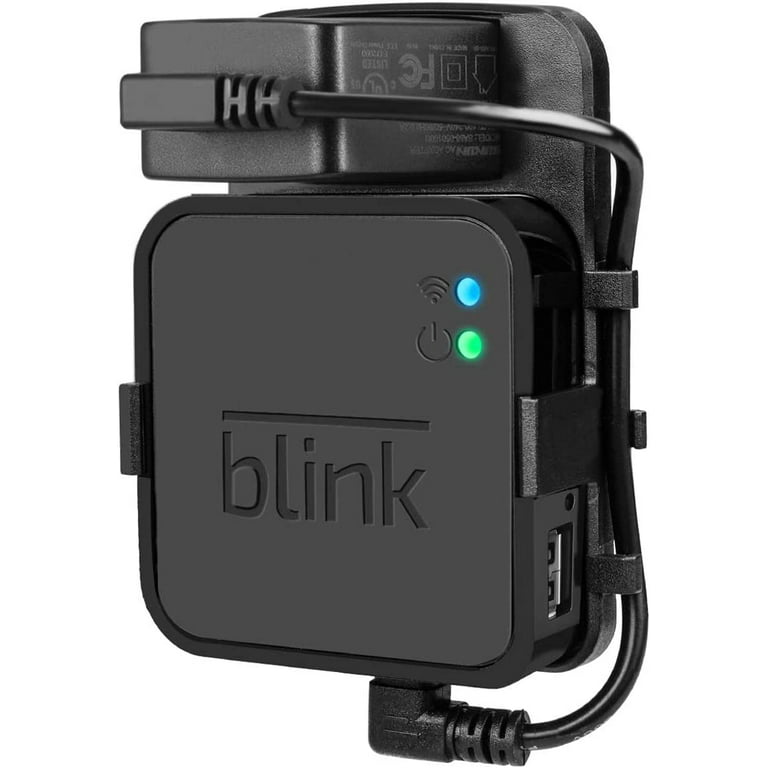Outlet Wall Mount for Blink Sync Module 2 with Short Cable,Save Space Easy  Move Easy Installation No-Drilling Mounting Bracket for Blink Outdoor 