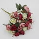 thumbnail image 4 of Ramo de flores artificiales de rosas y peonías de seda | Arreglo floral artificial realista para decoración del hogar | Guía de bodas portátil para decoración de pared, 4 of 5