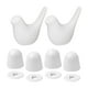 thumbnail image 1 of 2 fundas de cerámica para asiento de inodoro con forma de pájaro. Decoración creativa para el baño. Fáciles de instalar. Blanco, 1 of 9