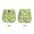 thumbnail image 5 of Lsque Lemons Chamomile Flowers And Leaves Printed Women's Running Shorts with Liner Pockets,Elastic Quick Dry Workout Athletic Gym Yoga Shorts,Womens High Waist Shorts-Medium, 5 of 9