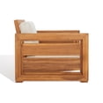 thumbnail image 6 of Safavieh Couture Molokai Coastal Teak Wood Armchair, Solid Print, Natural/Beige, 6 of 12