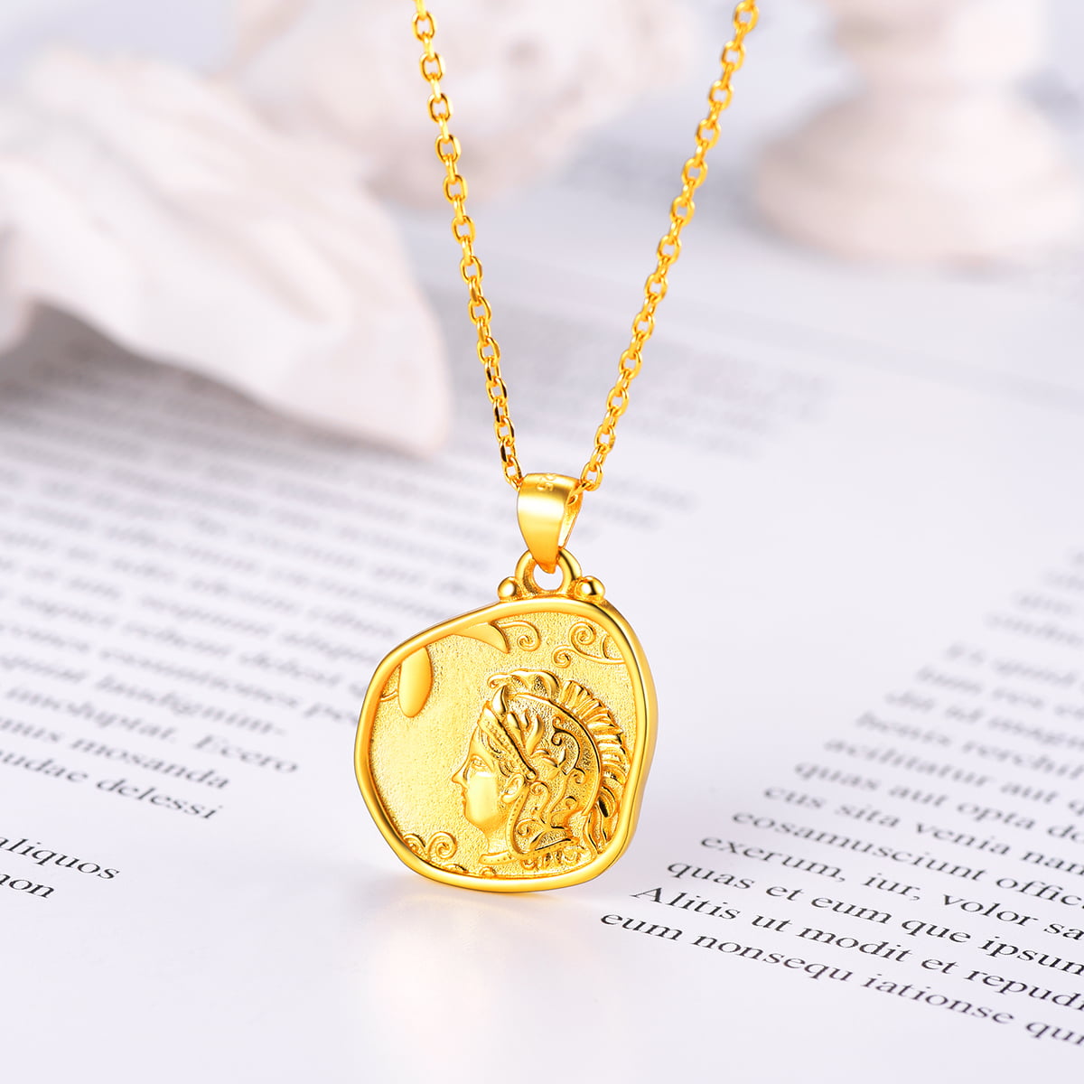 Buy Athena Owl Necklace, Athena Pendant Necklace, Women's Athena Coin  Necklace, Owl Necklace Pendant, Bronze Gold Coin, Greek Mythology Jewelry  Online in India - Etsy