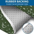 thumbnail image 4 of Math Equations Molecule Icons Green Pattern Bathroom Rugs Sets 3 Piece,Toilet Cover Set,Absorbent Non Slip Bathroom Mats Sets with U-Shaped Contour Rug Toilet Rug Set, 4 of 5