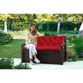 thumbnail image 3 of Outdoor Swing Cushions, Waterproof Bench Cushion 2-3 Seater, hickened Bench Cushion with Ties for Patio,Backyard,Garden and Lawn, 3 of 7