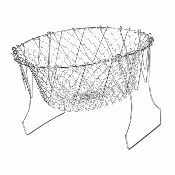 Cesta Para Freír De Acero Inoxidable, Cesta Para Patatas Fritas, Densidad De Malla Moderada, Acero Inoxidable 304 Para Snack Bar