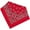 Red, variant on Pet Pals ZX010 44 Fashion Bandanna Blue Tossed Bones