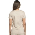 thumbnail image 4 of Dickies Essence Medical Scrubs Top for Women Mock Wrap DK804, L, Khaki, 4 of 5