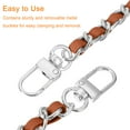 thumbnail image 5 of Uxcell Purse Chain Strap with Buckles for Shoulder and Cross Body Brown Strap With Silver Chain 39", 5 of 7