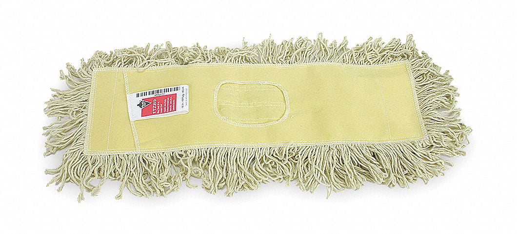 Lot of 12 H.D Yellow Looped-End Dust Mop Head Replacement 5" x 18" 5218 