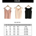 thumbnail image 4 of Women's Thermal Vest W Warm Sveless Camisole Strap Thermal Jaet - Apricot Color, 4 of 4