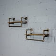 thumbnail image 2 of Denver 2-Piece 33-Inch Industrial Farmhouse Wall Shelf Rack Bundle, 2 of 2