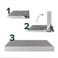 thumbnail image 5 of Zinus Spa Sensations No Assembly 7.5" White Metal Box Spring, Split King, 5 of 5