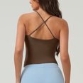 thumbnail image 4 of Boovnll Camisoles pour Femmes, Camisoles à Manches Courtes Unies à Col Rond pour Femmes, Débardeur pour Femmes, Débardeur à Bretelles Spaghetti, Camisole, 4 of 4