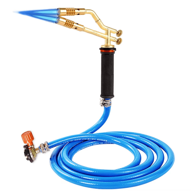 Antorcha de Soldadura de GLP de Doble Cabezal Antorcha de Gas Antorcha de Soldadura de Tubo de Cobre para Aire Acondicionado